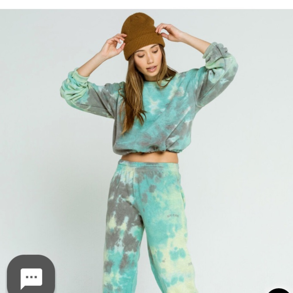 BDG jeans, urban outfitters, tie dye bubble hem sweatshirt size medium